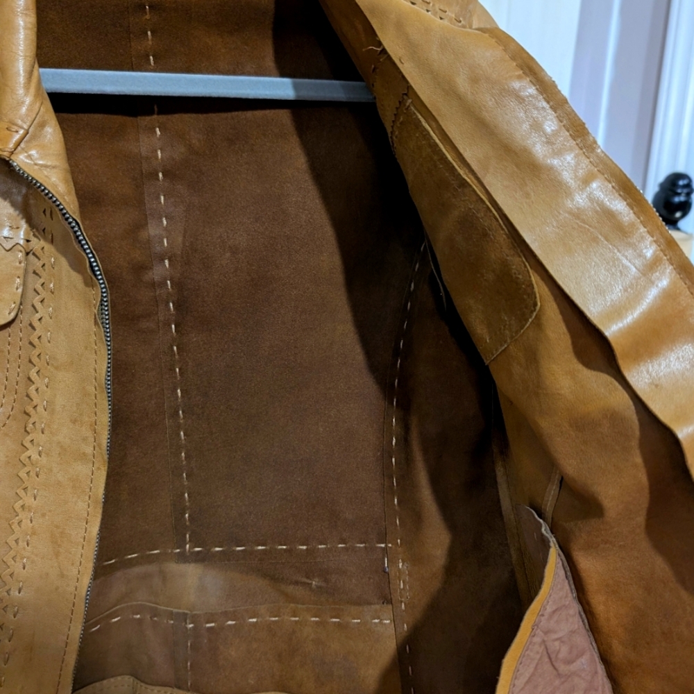 VERAPELLE italian leather Jacket Size IT 44 US 8 - Picture 13 of 13